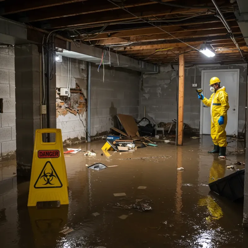 Flooded Basement Electrical Hazard in Inwood, NY Property